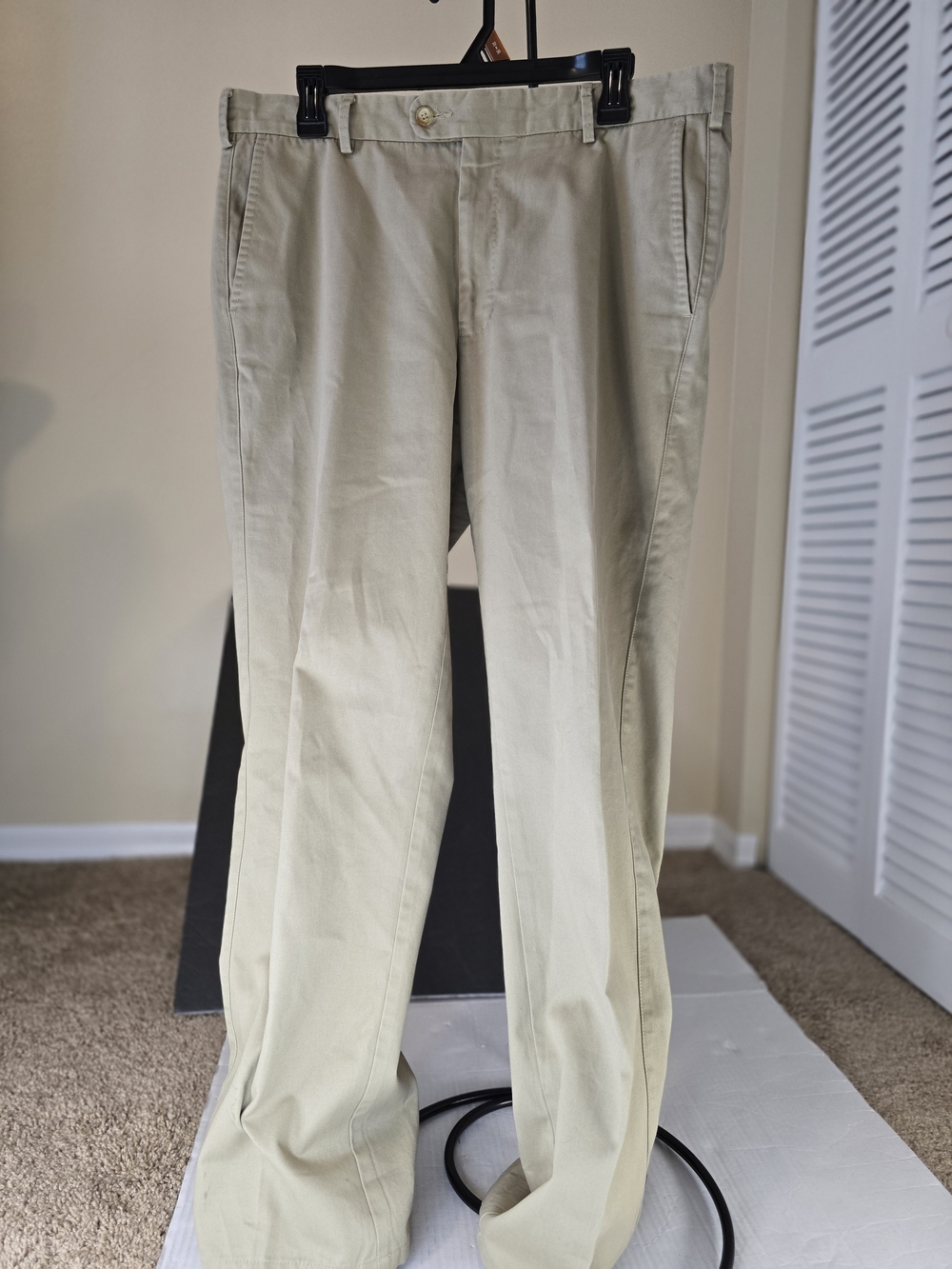 Peter Millar khaki Chino Golf Pants Mens Size 35 Cotton Blend RN100308